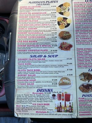 Menu photo 4 Los 3 Tarascos McAlester, OK Menu photo 4 Los 3 Tarascos McAlester, OK