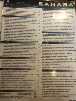 Menu photo 2 Sahara Burwood, NSW