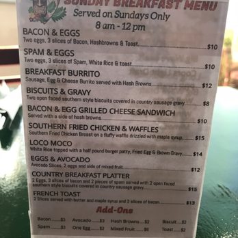 Gilligans Bar & Grill - Breakfast menu - Bars Near Me - Kihei, Hawaii Gilligans Bar & Grill - Breakfast menu - Bars Near Me - Kihei, Hawaii