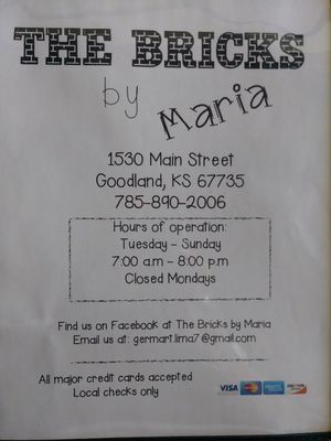 Menu photo 4 The Bricks by Maria Goodland, KS