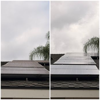 Sunfire Solar Cleaning - Before and after - Solar Panel Cleaning Near Me - Ladera Ranch, California Sunfire Solar Cleaning - Before and after - Solar Panel Cleaning Near Me - Ladera Ranch, California
