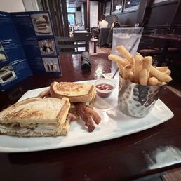 Teddy Sandwich and fries