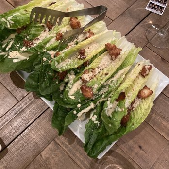 Lili Magnolia - rustic whole leaf caesar salad w/ torn croutons & shaved parmesan - Personal Chefs Near Me Lili Magnolia - rustic whole leaf caesar salad w/ torn croutons & shaved parmesan - Personal Chefs Near Me
