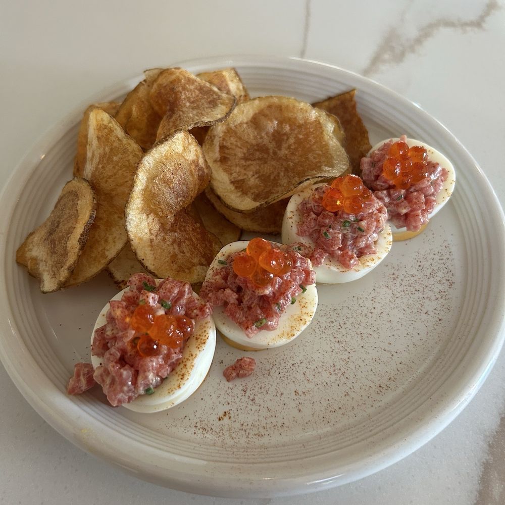 Marrow - Beef tartare deviled eggs with roe - Cocktail Bars Near Me - Rochester, Minnesota Marrow - Beef tartare deviled eggs with roe - Cocktail Bars Near Me - Rochester, Minnesota