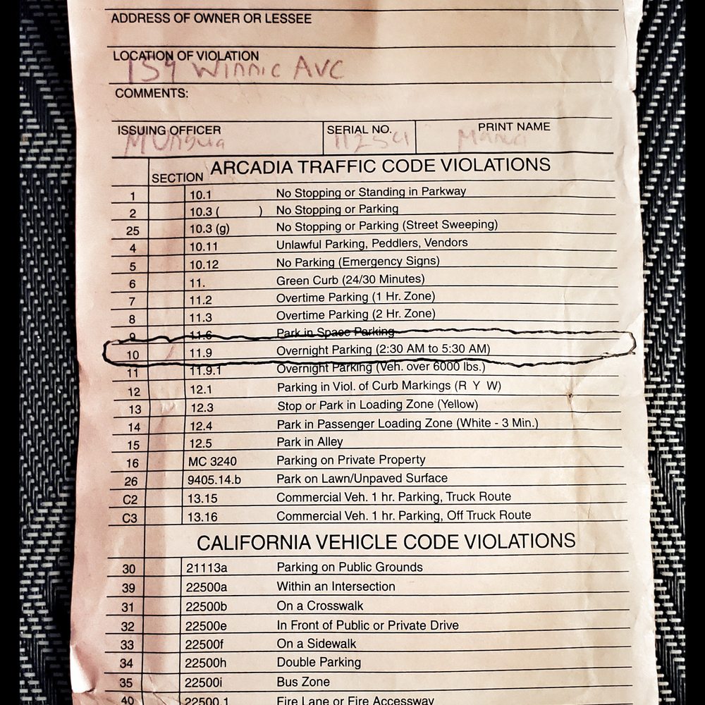 Arcadia City Hall - The parking citation I got. - Public Services & Government Near Me - Arcadia, California
