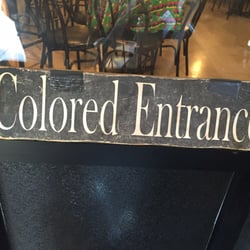 Sista's Place - Symbolic representation of Jim Crow laws in the 1800's. We've come a long way..yet still far to go.