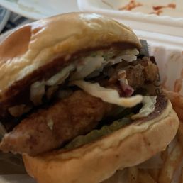 Cold, old, gas station quality chicken sandwich