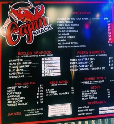 Menu photo 2 The Cajun Shack Alvin, TX Menu photo 2 The Cajun Shack Alvin, TX