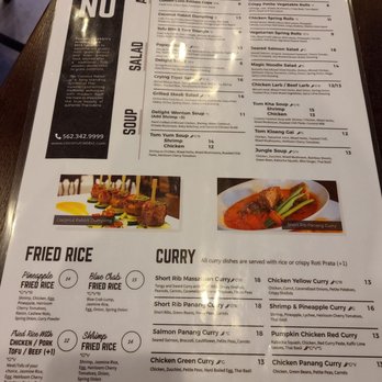 Coconut Rabbit - Menu (Front) - Thai Near Me - Los Alamitos, California
