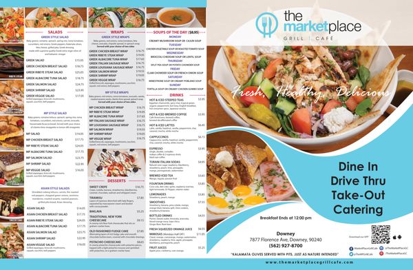 The Market Place Grill | Cafe Downey by null
