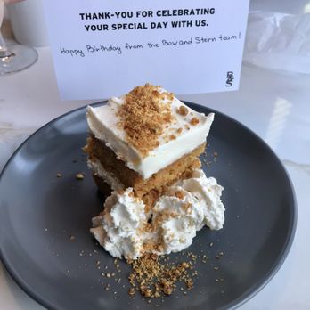 Bow & Stern - Gramma Carrot Cake $13 - Seafood Near Me - Burnaby, British Columbia