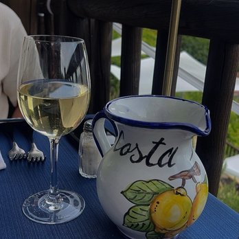 Costa Diva - House wine 1/2 liter was 4 glasses! - Seafood Near Me - Praiano, SA Costa Diva - House wine 1/2 liter was 4 glasses! - Seafood Near Me - Praiano, SA
