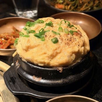 COTE Korean Steakhouse - Steamed egg with cheese on top - Korean Near Me - New York, New York