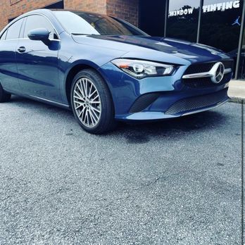 BTH Window Tint - 2021 Mercedes Benz CLA in 15% Darkness. Luxury & Privacy - Car Window Tinting Near Me - Jonesboro, Georgia