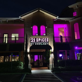 21 Spices by Chef Asif - Outside at 6:30pm (November) - Indian Near Me - Naples, Florida 21 Spices by Chef Asif - Outside at 6:30pm (November) - Indian Near Me - Naples, Florida