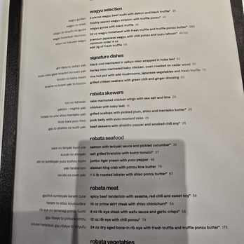 Zuma - Menu - Japanese Near Me - Boston, Massachusetts