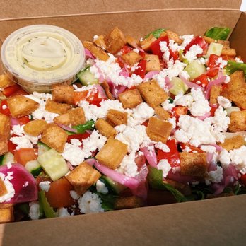 Ellen’s on Front - Greek Salad without olives - New American Near Me - Greenport, New York Ellen’s on Front - Greek Salad without olives - New American Near Me - Greenport, New York