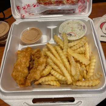 Raising Cane's Chicken Fingers - 4 piece chicken strip. - Fast Food Near Me - Arnold, Missouri Raising Cane's Chicken Fingers - 4 piece chicken strip. - Fast Food Near Me - Arnold, Missouri