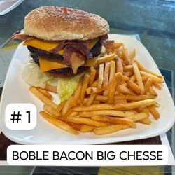 Sazon Oaxaqueño - Doble bacon cheeseburger combo $16.99