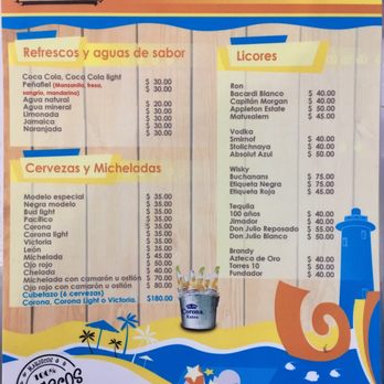 Coctelería El Costeño - Menu 4 - Seafood Near Me - Mérida, YUC