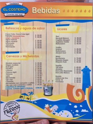 Menu photo 1 Coctelería El Costeño Mérida, YUC