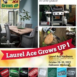 Laurel Ace Grows UP Celebration October 28 29 30