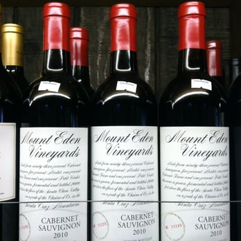 Deer Park Wine & Spirits - a row of wine bottles - Beer, Wine & Spirits Near Me - Aptos, California