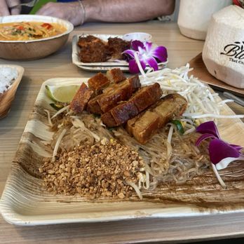 Bloom Thai Cuisine - Crispy pork belly pad thai - Thai Near Me - Lakewood, Washington Bloom Thai Cuisine - Crispy pork belly pad thai - Thai Near Me - Lakewood, Washington