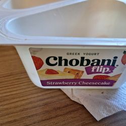 Sprouts Farmers Market - Chobani strawberry cheesecake flip Greek yogurt from dairy products section