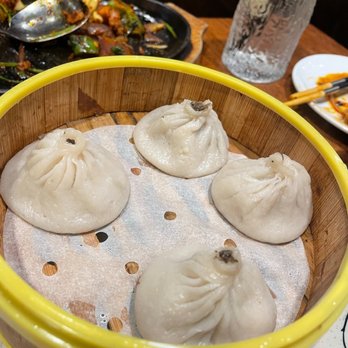 Jiang Nan - black truffle and pork soup dumplings - Chinese Near Me - Flushing, New York