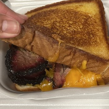 B-Daddy's BBQ - Brisket Grilled Cheese - Barbeque Near Me - Helotes, Texas B-Daddy's BBQ - Brisket Grilled Cheese - Barbeque Near Me - Helotes, Texas