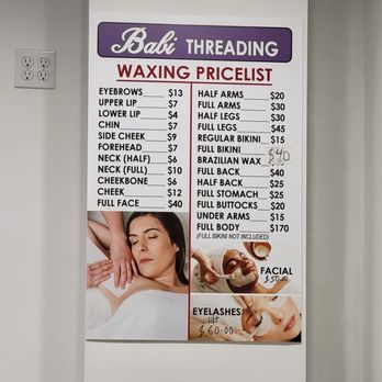 Babi Threading - Waxing Pricelist - Threading Services Near Me - Culver City, California Babi Threading - Waxing Pricelist - Threading Services Near Me - Culver City, California