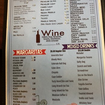 Rio Bravo 2 - Drink menu - Mexican Near Me - Point Pleasant, West Virginia Rio Bravo 2 - Drink menu - Mexican Near Me - Point Pleasant, West Virginia