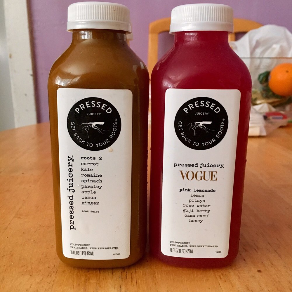 Pressed Juicery - Roots 2 & Pink Lemonade - Juice Bars & Smoothies Near Me - Walnut Creek, California