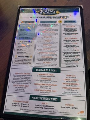 Menu photo 5 MoJoe's Burger Joint Raleigh, NC Menu photo 5 MoJoe's Burger Joint Raleigh, NC