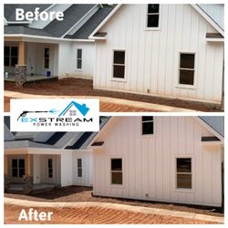 Exstream Power Washing - House Soft Washing removing new construction red mud