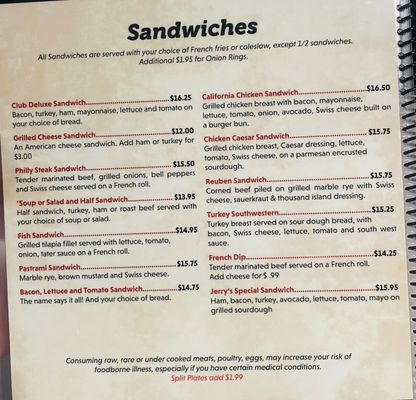 Menu photo 6 Jerry's grill Gardnerville, NV