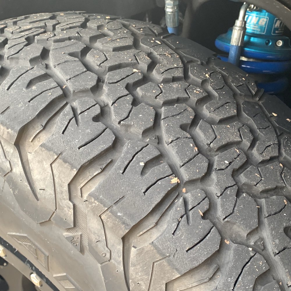 Hedricks Chevrolet - Pass front tire inboard worn (wear consistent with not being rotated) - Car Dealers Near Me - Clovis, California