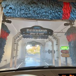 Arco Self Car Wash - Inside the wash.
