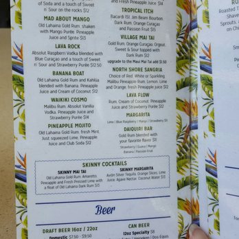 Hau Tree Bar - Hau Tree Bar drink menu - Local Flavor Near Me - Honolulu, Hawaii