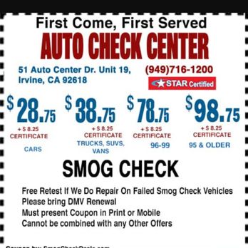 Auto Check Center - Auto Repair Near Me - Irvine, California Auto Check Center - Auto Repair Near Me - Irvine, California