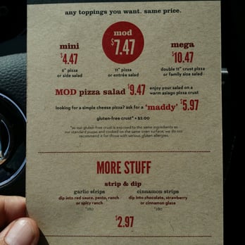 MOD Pizza - Menu part 1 - Pizza Near Me - Coeur d'Alene, Idaho MOD Pizza - Menu part 1 - Pizza Near Me - Coeur d'Alene, Idaho