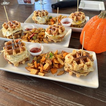 Taverna Costera - Strawberry Belgian waffle sliders - Asian Fusion Near Me - Las Vegas, Nevada Taverna Costera - Strawberry Belgian waffle sliders - Asian Fusion Near Me - Las Vegas, Nevada
