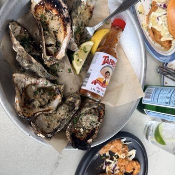 Lure Fish House - Baked oysters and the house special shrimp - Seafood Near Me - Porter Ranch, California