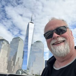 Liberty Landing Ferry - Me on top of the world I mean boat.