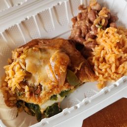 Chile relleno rice and beans Chile relleno rice and beans