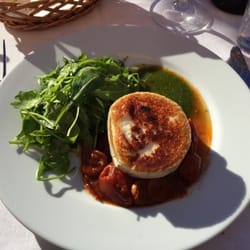 Cafe Capuccino - I ate a perfect Chevre Chaud at tomatoes with pesto and sallad. Perfect combination!