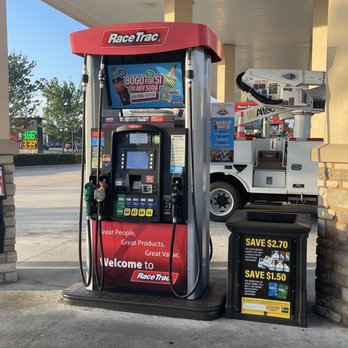 RaceTrac - a gas station with a truck in the background - Gas Stations Near Me - Orlando, Florida