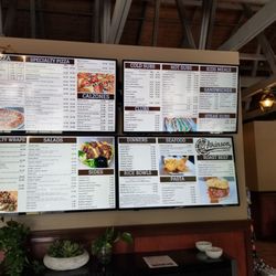Atkinson House of Pizza - New menu boards at entrance