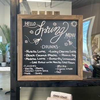 Kings Coast Coffee - Spring Menu - Coffee Roasteries Near Me - Bohemia, New York Kings Coast Coffee - Spring Menu - Coffee Roasteries Near Me - Bohemia, New York